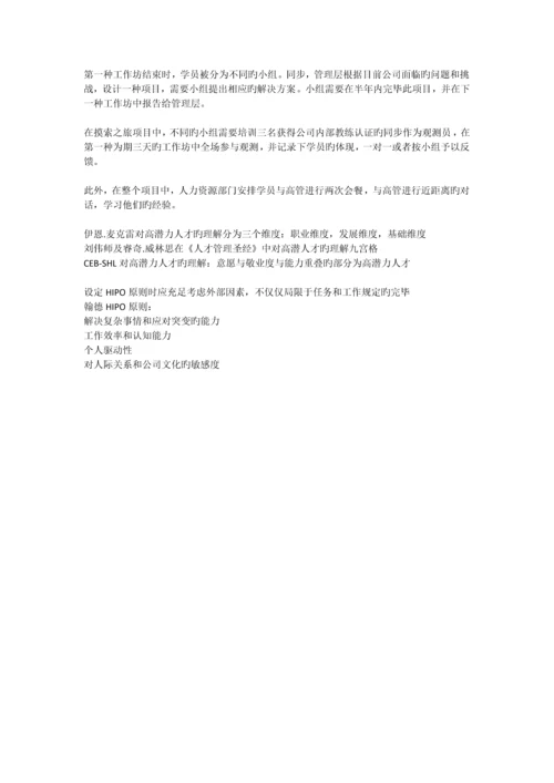 HIPO高潜力人才计划资料.docx