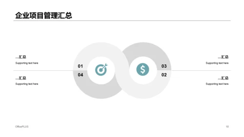 绿色商务公司开发项目管理介绍PPT模板