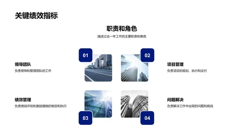 述职报告年度总结PPT模板