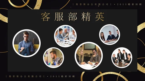 企业年会员工风采相册PPT模板