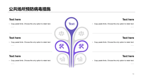 紫色插画预防新冠病毒知识培训课件PPT素材下载