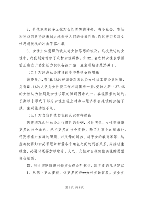妇女思想引导工作专题调研报告.docx
