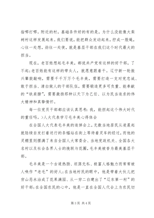 学习毛丰美心得体会 (4).docx