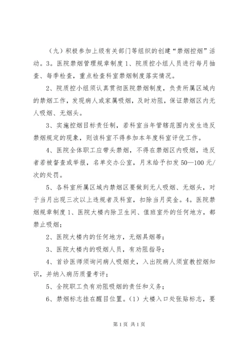 医院禁烟规章制度.docx