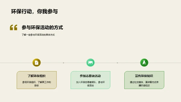 环保行动，从我做起