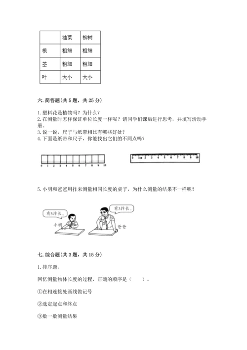 教科版小学一年级上册科学期末测试卷附参考答案【预热题】.docx