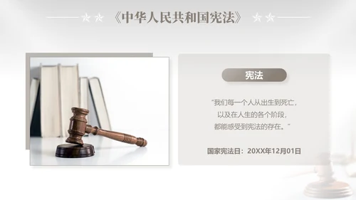 灰色简约商务企业法律知识培训国家宪法日解读学习培训活动PPT模板