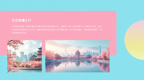 上海旅游攻略PPT模板