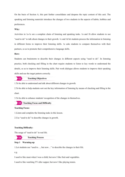 Unit 4 I used to be afraid of the dark.Section B【2