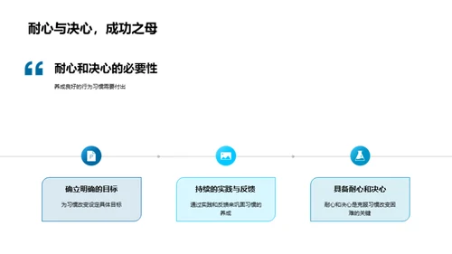 习惯塑造力量