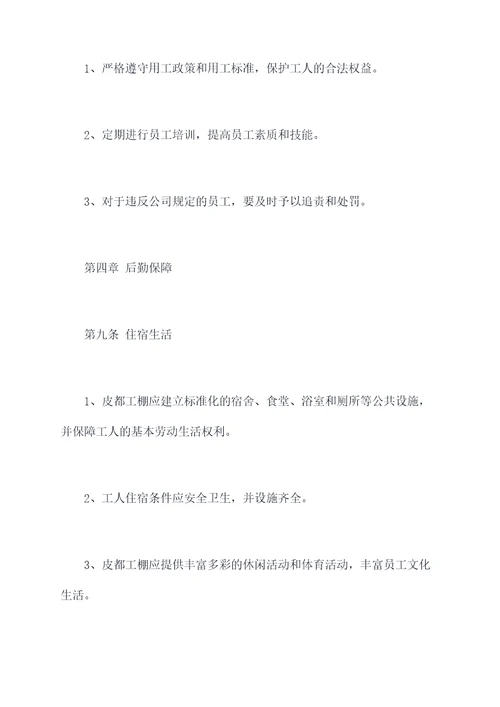 2013年皮都工棚规程