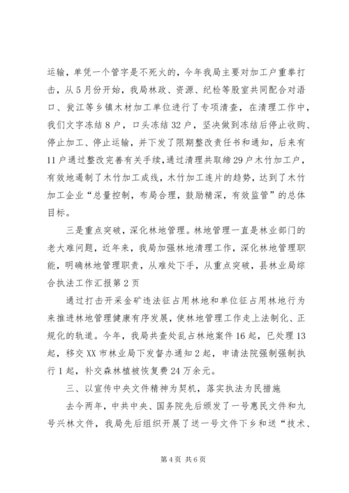 县林业局综合执法工作汇报 (6).docx