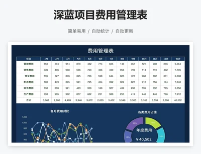 深蓝项目费用管理表