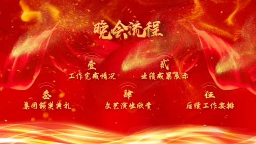 大气中国风企业年会颁奖典礼通用PPT模板