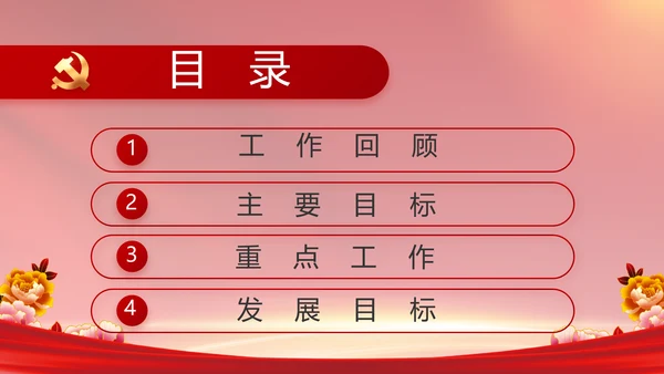 党支部党员风采展示年年终总结PPT