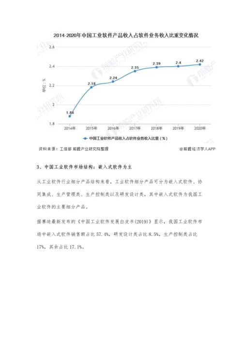 中国工业软件行业市场现状及发展前景分析-未来5年市场规模有望突破4000亿元.docx