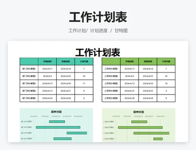 工作计划表