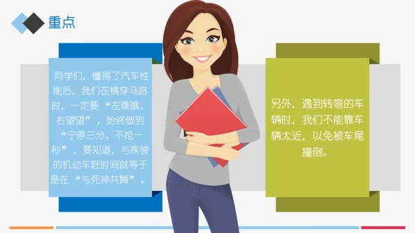 小学生交通安全知识讲座通用PPT模板