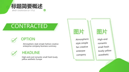 绿色小清新医疗保健品行业动态PPT