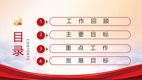 红色大气共青团年终工作总结PPT动态模板