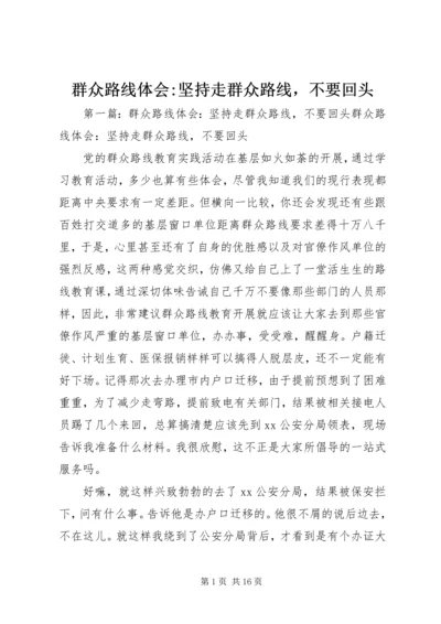 群众路线体会-坚持走群众路线，不要回头 (2).docx