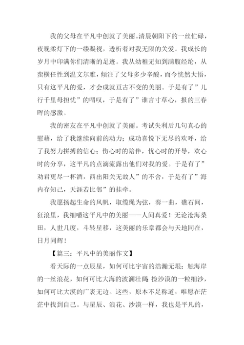 平凡中的美丽作文.docx
