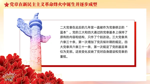 党建党章的百年演变党课课件ppt