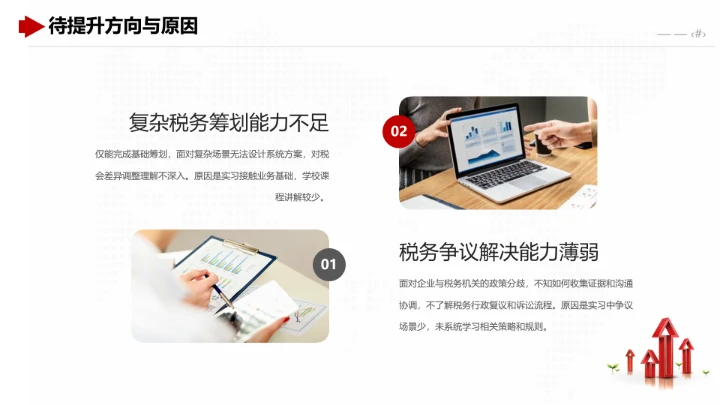 红色商务风会计学专业大学生职业生涯规划发展展示PPT模版