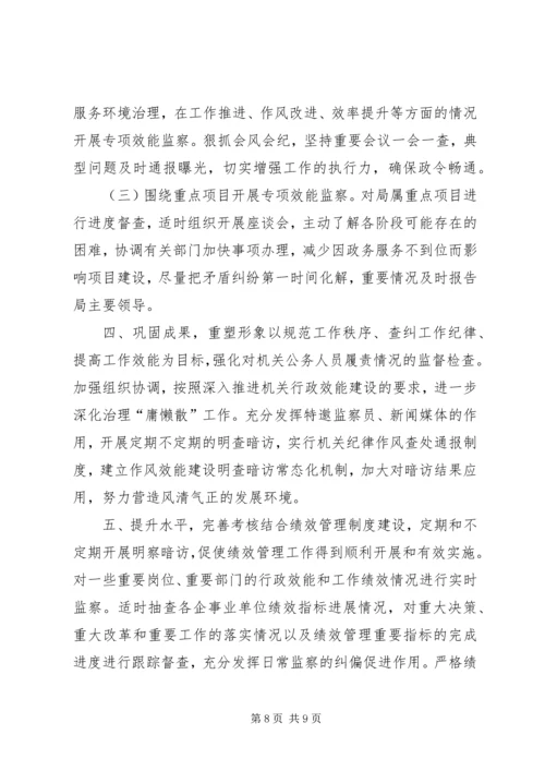 机关年度行政效能工作计划.docx