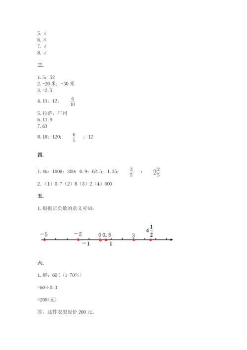 西师大版小升初数学模拟试卷附答案【实用】.docx