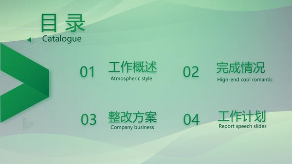 绿色大气银行工作汇报动态PPT