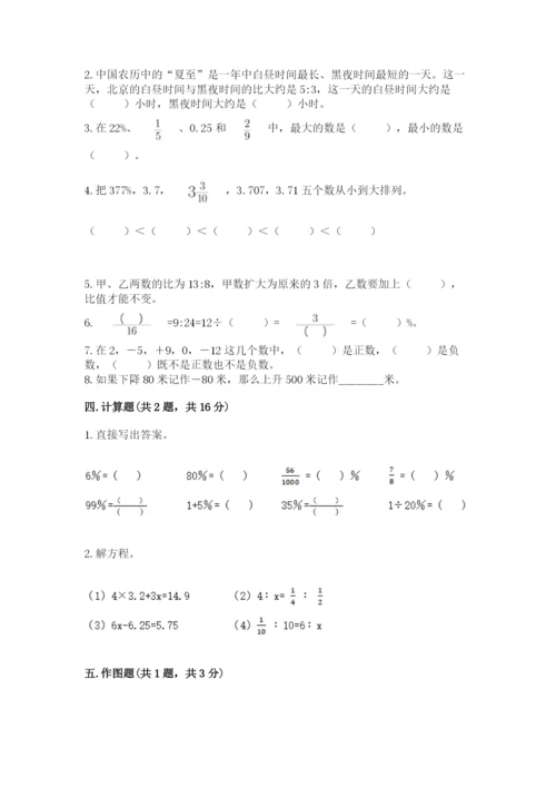 人教版六年级下册数学期末测试卷含答案（a卷）.docx