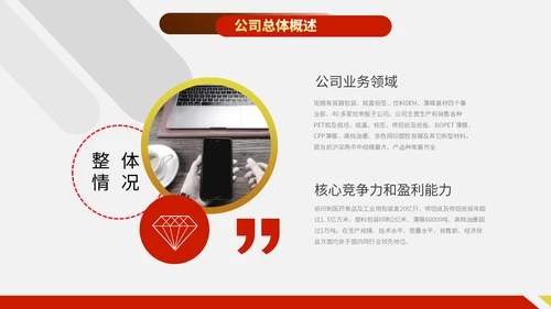 财务管理分析报告通用PPT模板