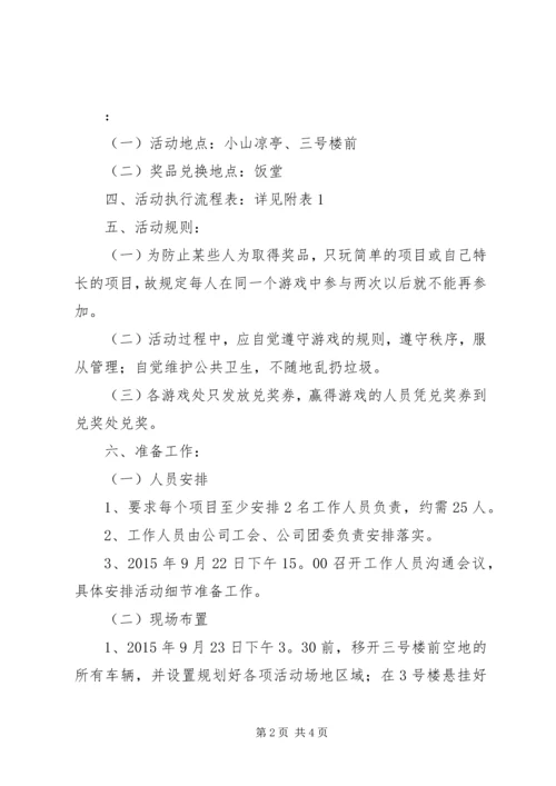 关于举办“中秋团圆月”社区活动经费的请示.docx