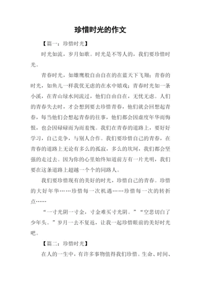 珍惜时光的作文.docx