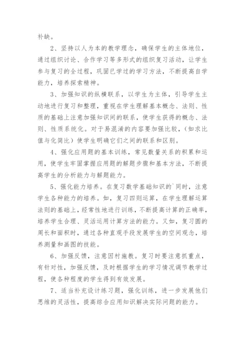 小升初数学复习计划.docx