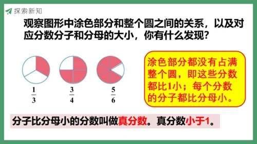 新人教版数学五年级下册4.7  真分数和假分数（1)课件