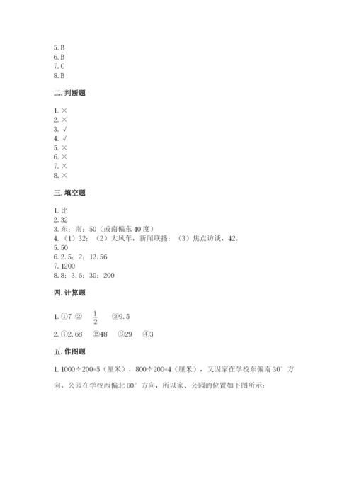 小学六年级上册数学期末测试卷必考题.docx