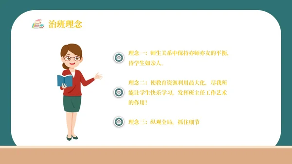 简约卡通黑板风学校教师班主任技能大赛公开课模板班主任班主任培训