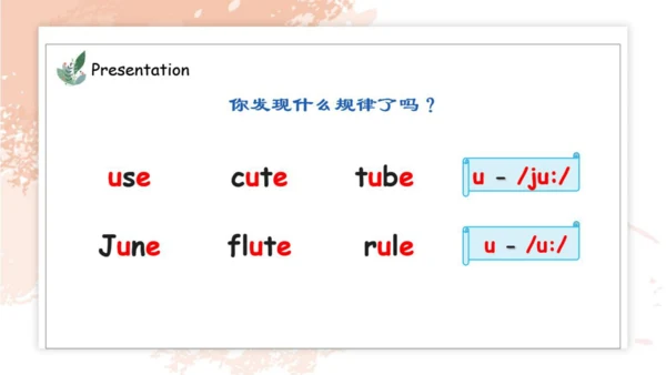 人教新起点小学英语三年级下册 Unit4 My Family Let's Spell