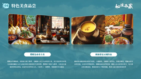 蓝色城市印象西藏旅游计划方案PPT模板