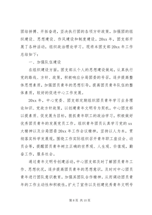 矿山团支部工作计划.docx