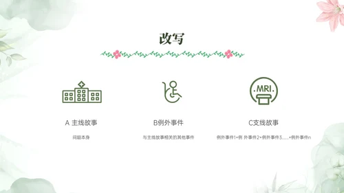 绿色小清新风格叙事护理概述业务培训PPT课件