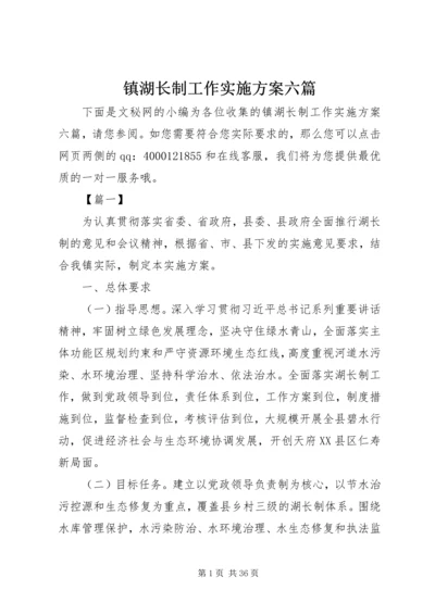 镇湖长制工作实施方案六篇.docx