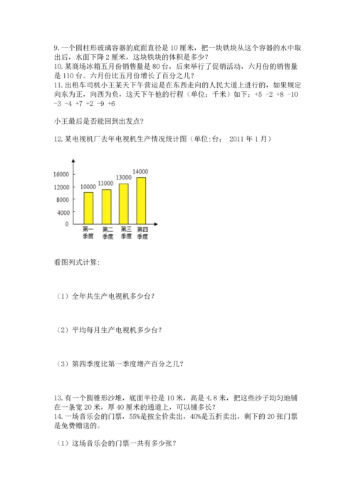 小升初数学应用题50道含答案（夺分金卷）.docx