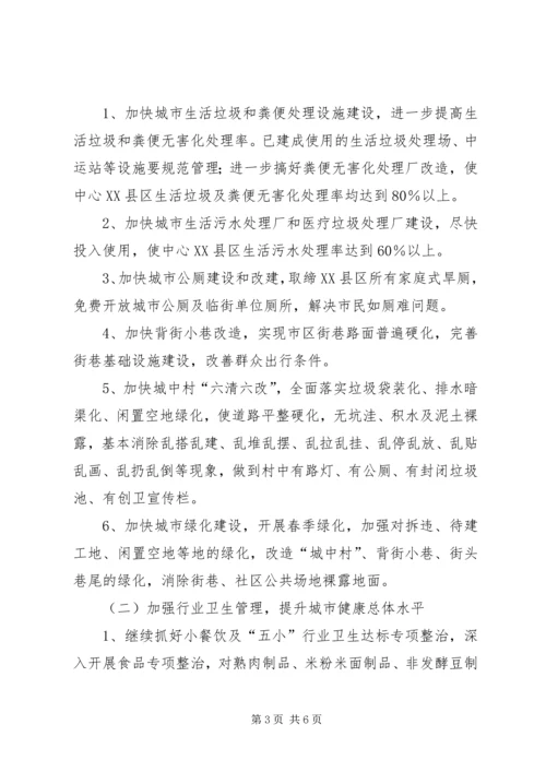 在创卫领导小组会议上的汇报材料 (2).docx