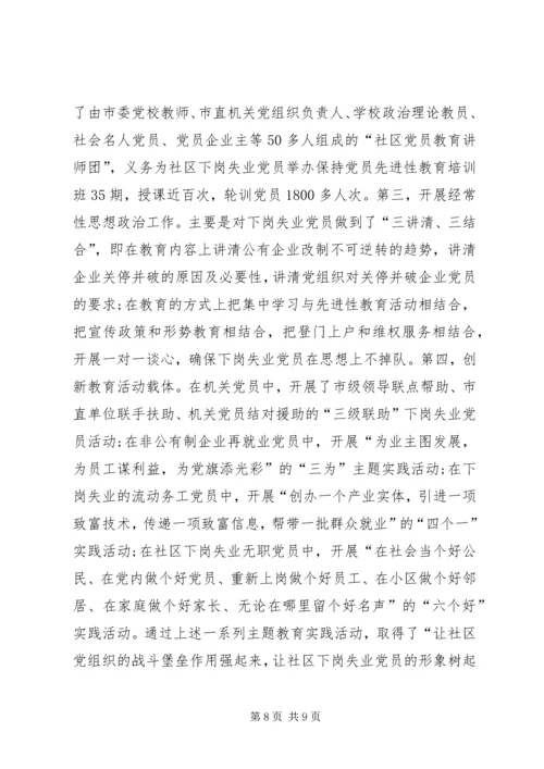 对市下岗失业党员教育管理实践的调查与思考 (8).docx