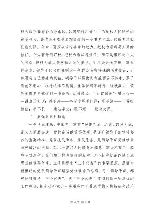 党性修养学习讲稿.docx