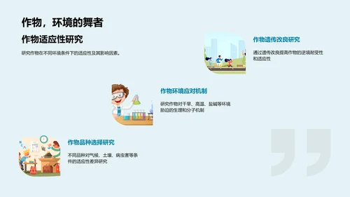 农学研究助力农业PPT模板