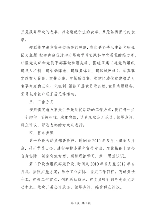 街道社区创优争先活动实施方案.docx